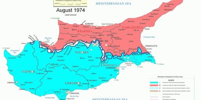 Mapa Kypru divize
