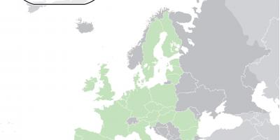 Mapa evropy ukazuje, Kypr