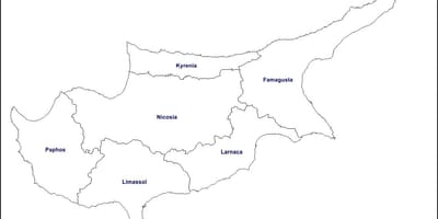 Mapa Kypru osnovy