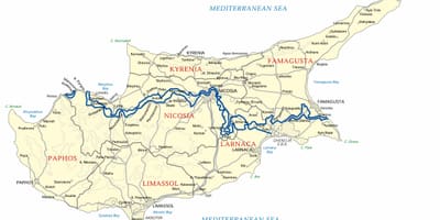 Mapa Kypru offline