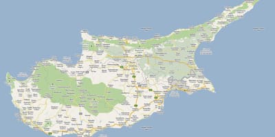 Ulice mapa peyia Kypru