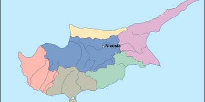 Mapa Kypru vektor