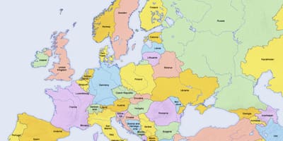 Mapa Kypru a v okolních zemích