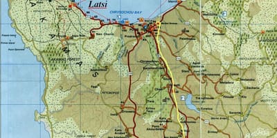 Mapa oblasti polis na Kypru