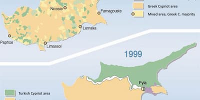 Mapa turku Cyprus